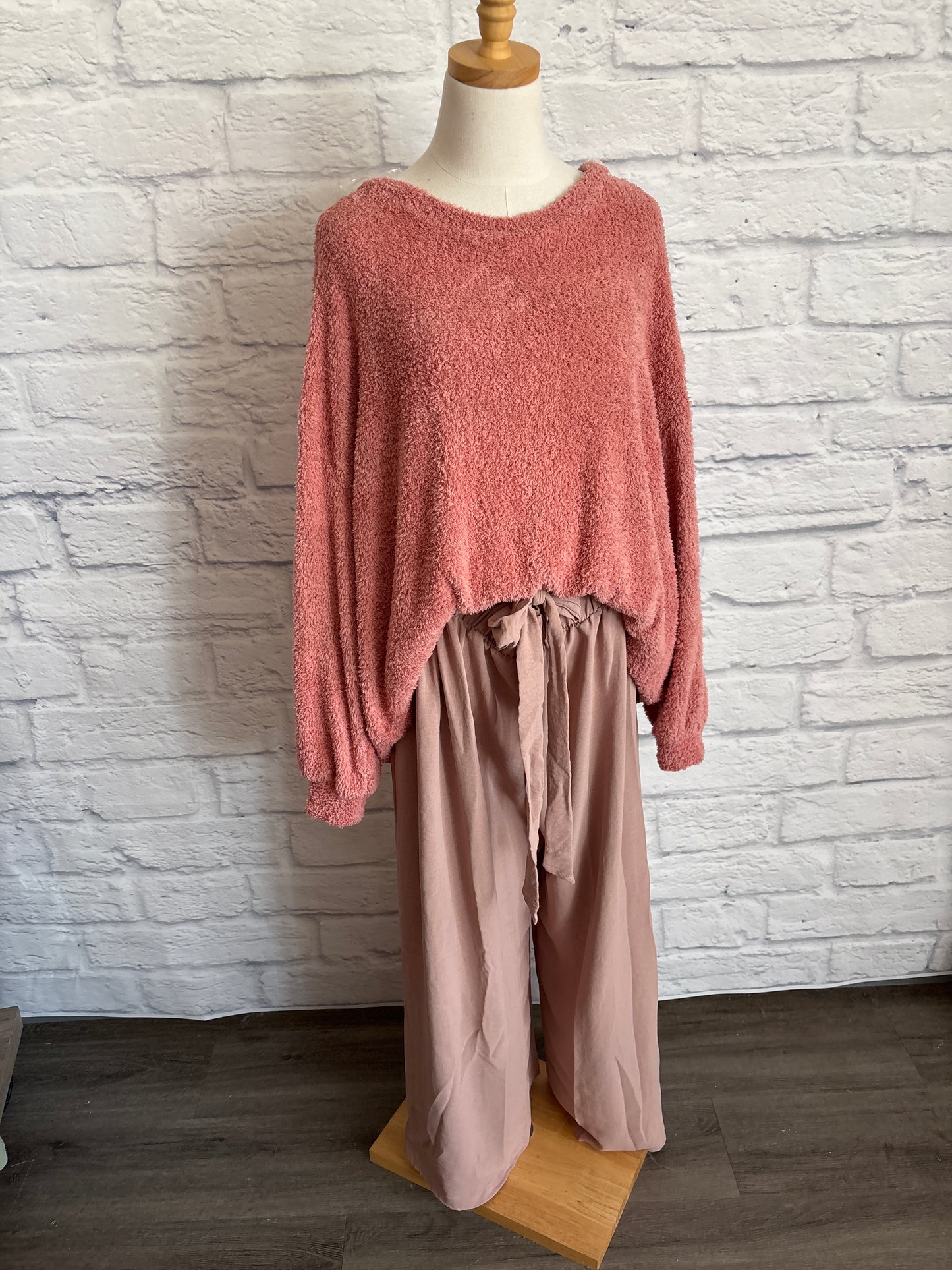 Gathered waist pant