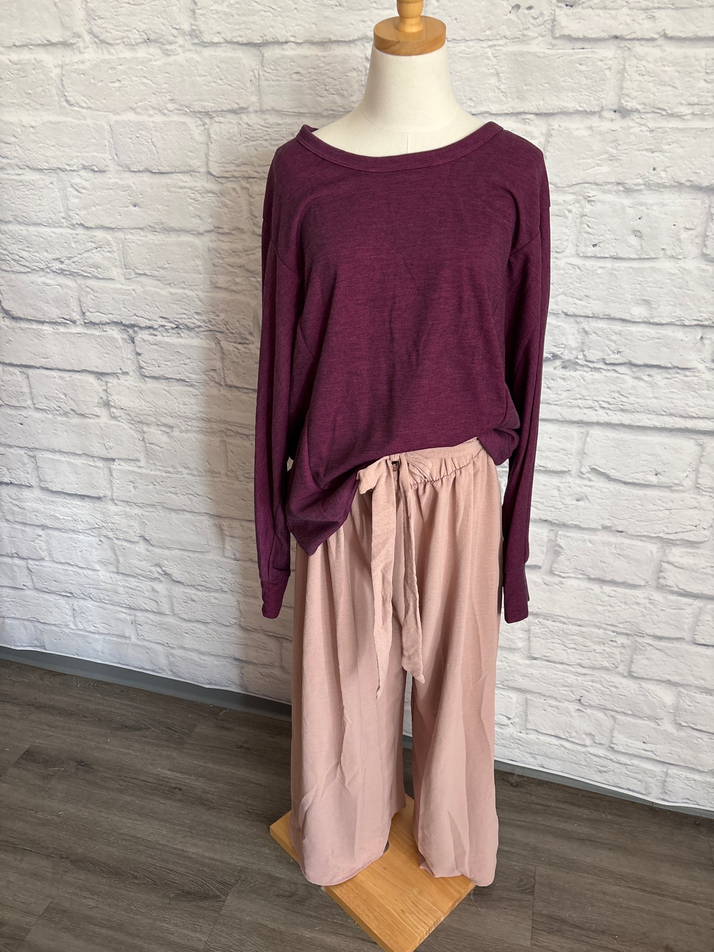 Gathered waist pant