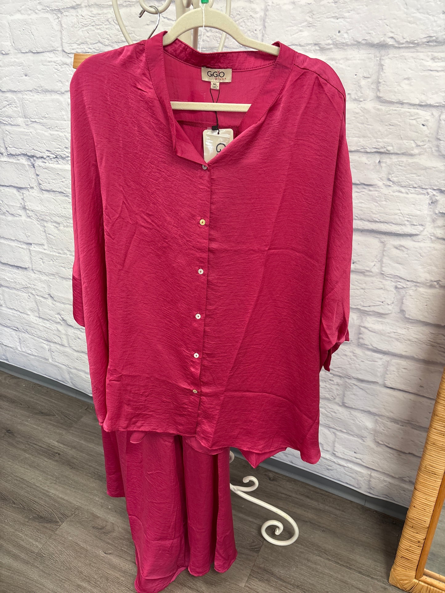 Fuschia blouse