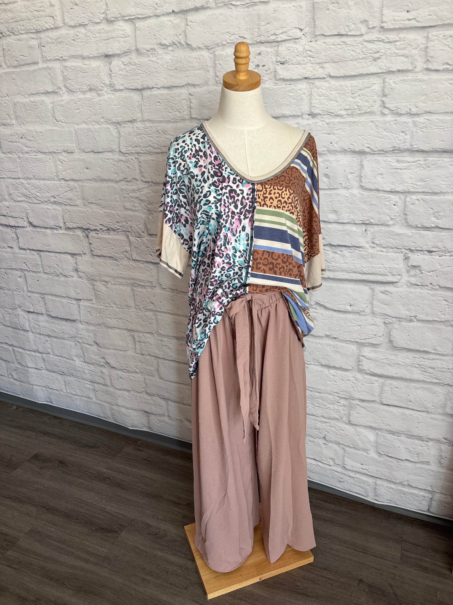 Gathered waist pant