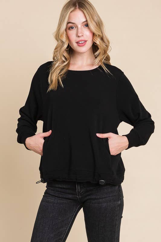 ETK-8701 Solid French Terry Top