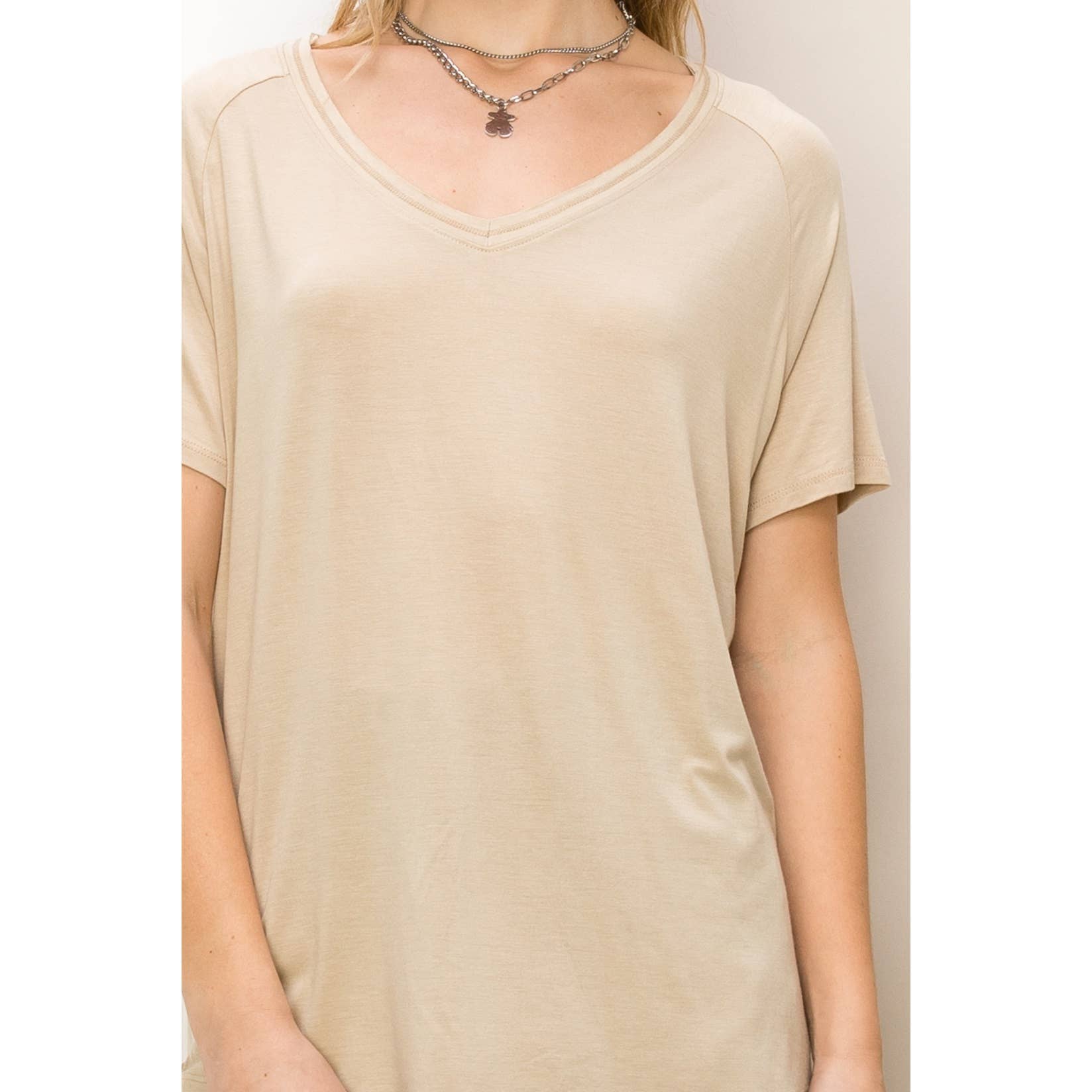 Oversized V-Neck Tee