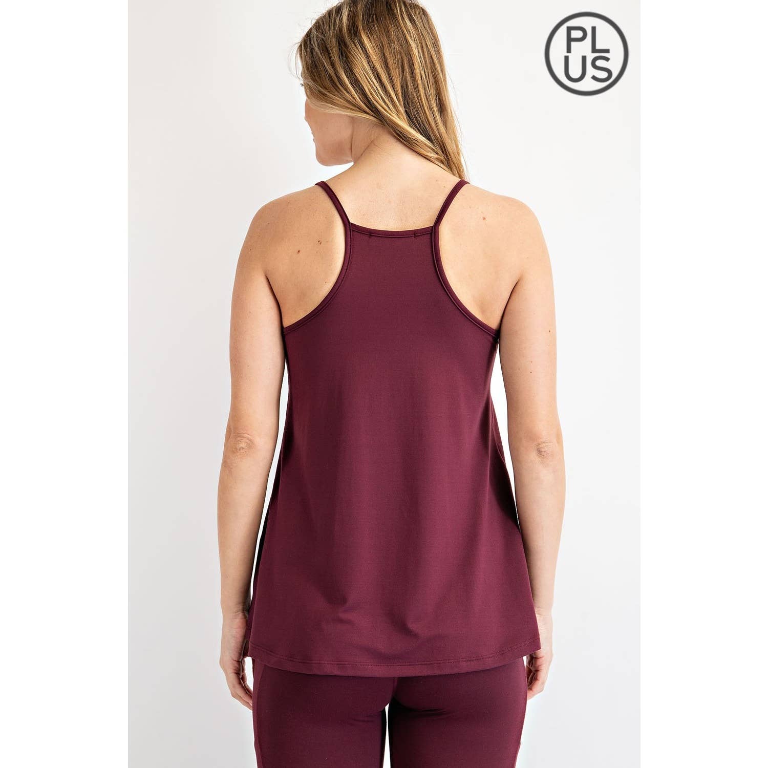 PLUS SIZE BUTTER CAMISOLE TANK TOP