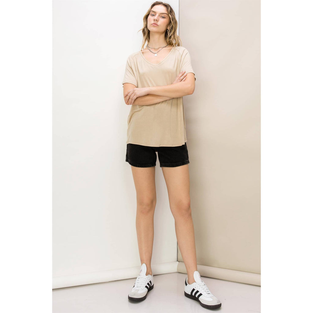 Oversized V-Neck Tee
