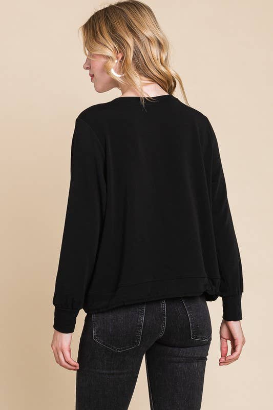 ETK-8701 Solid French Terry Top