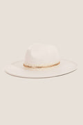 Embroidered Ribbon Bow Fedora Hat
