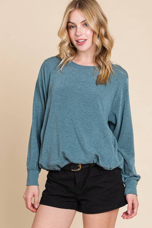 ETK-8701 Solid French Terry Top