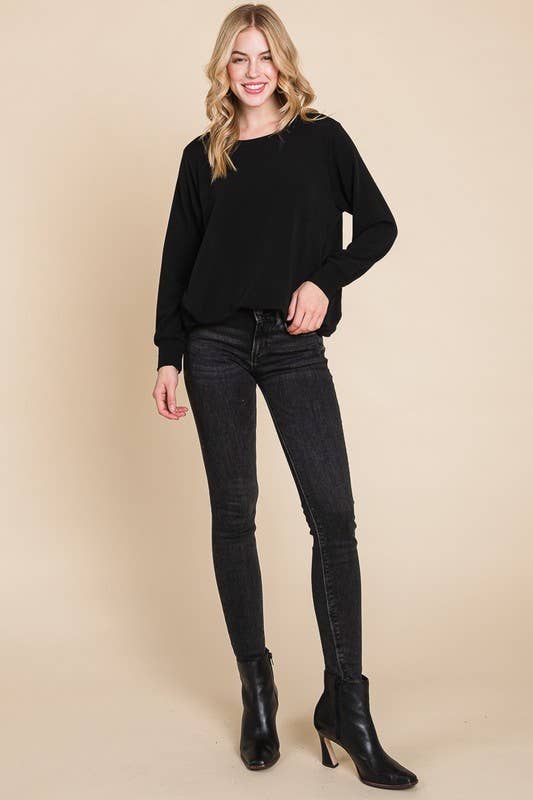 ETK-8701 Solid French Terry Top