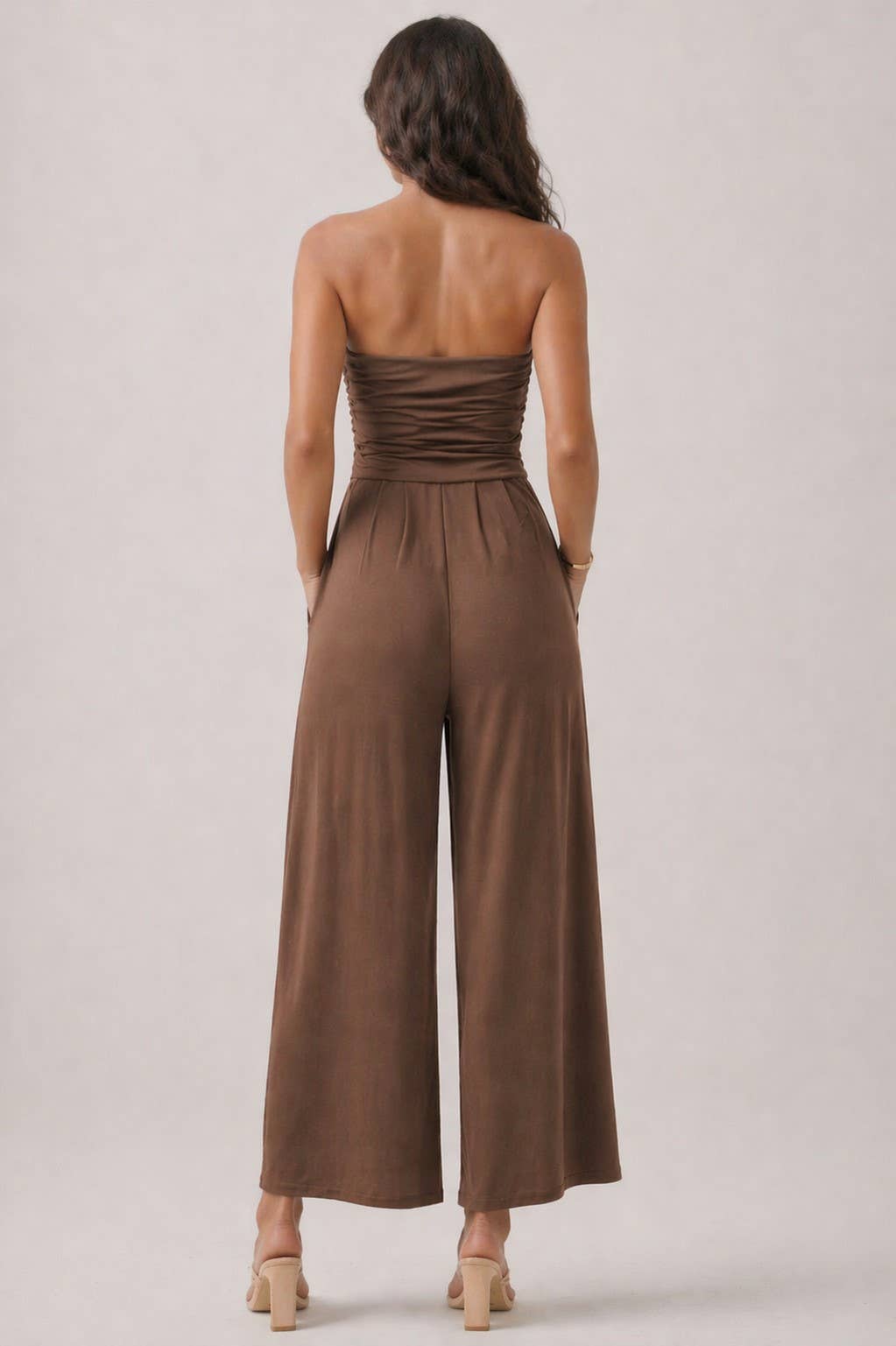 TUBE TOP PALAZZO ROMPER
