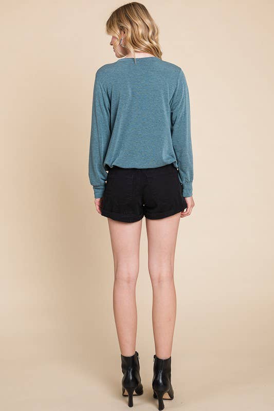 ETK-8701 Solid French Terry Top