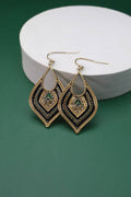 BOHEMIAN TEARDROP BLACK EARRINGS