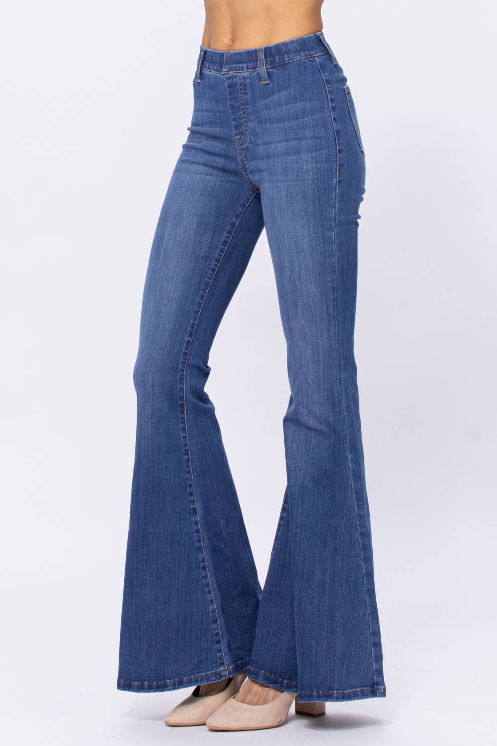 HI WAIST PULL-ON SUPER FLARE (Size 15 only)