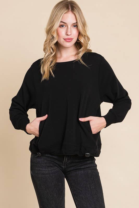 ETK-8701 Solid French Terry Top