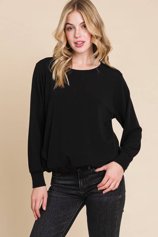 ETK-8701 Solid French Terry Top