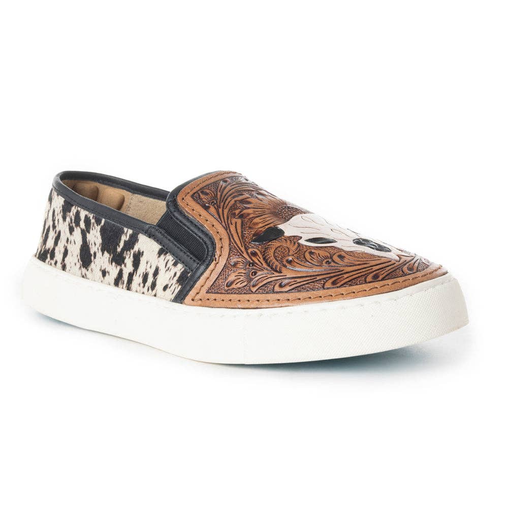 Western Hand-Tooled Sneakers