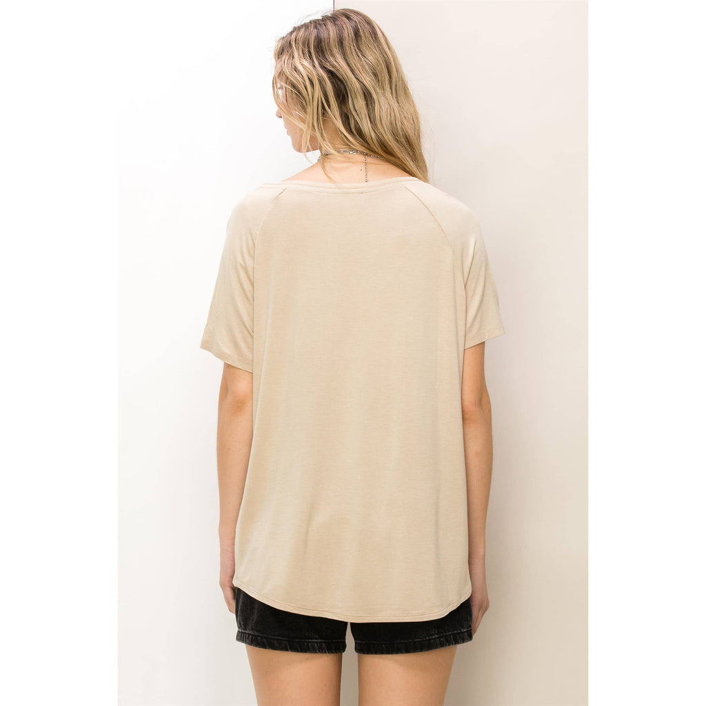 Oversized V-Neck Tee