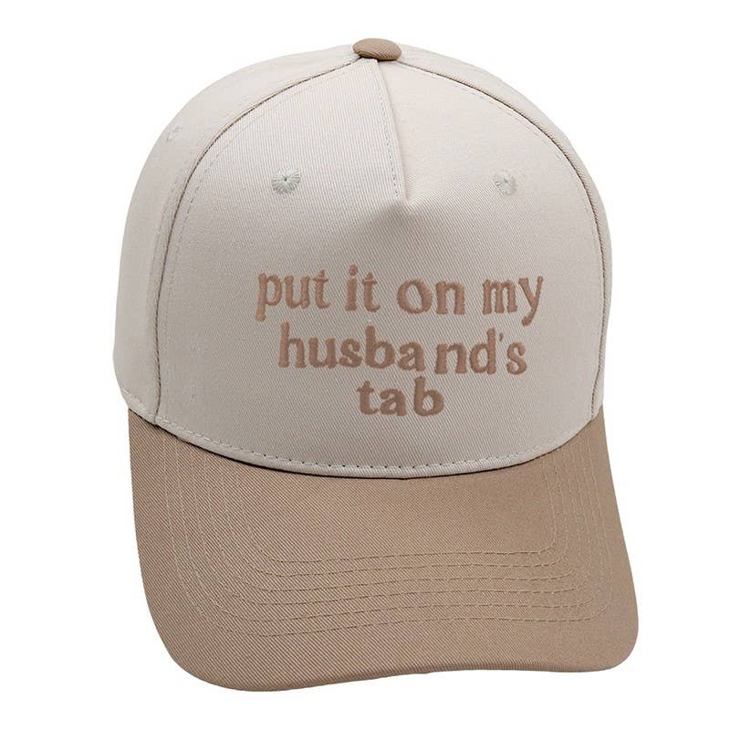TWO TONE EMBROIDERY  WORD BASEBALL HAT CAP | 40HW730