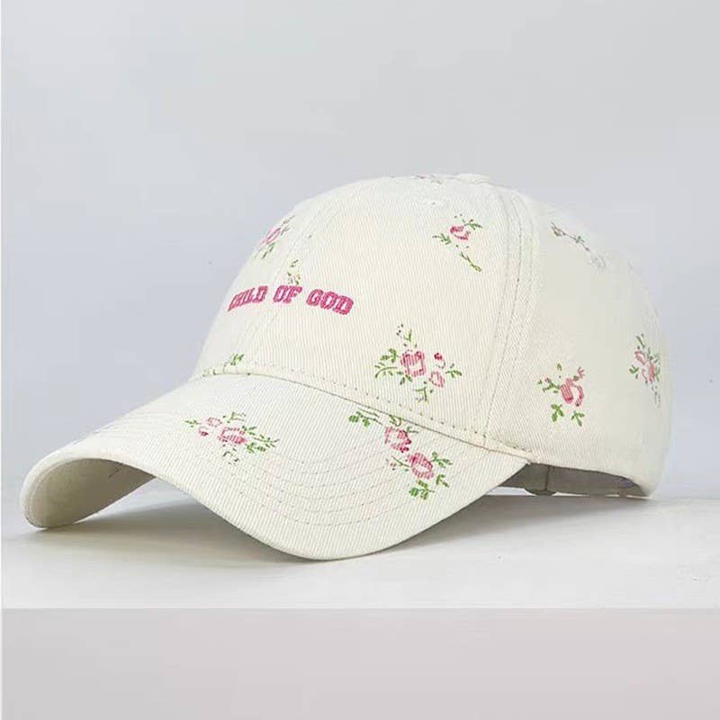 FLORAL CHILD OF GOD CASUAL BASEBALL CAP | 40HW742