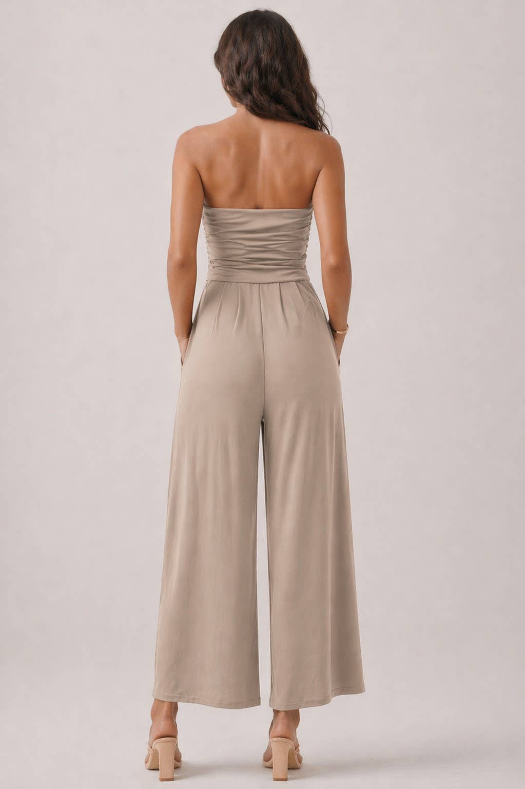 TUBE TOP PALAZZO ROMPER