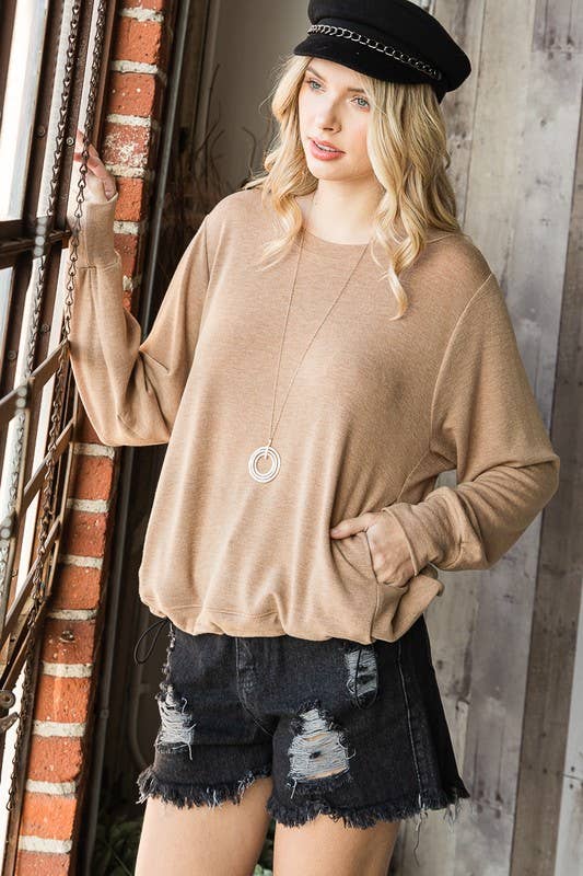 ETK-8701 Solid French Terry Top
