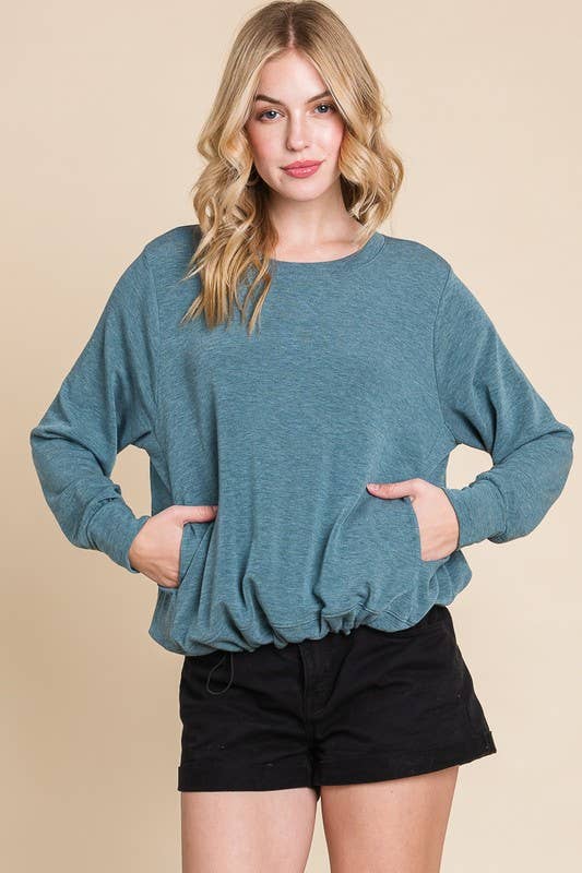 ETK-8701 Solid French Terry Top