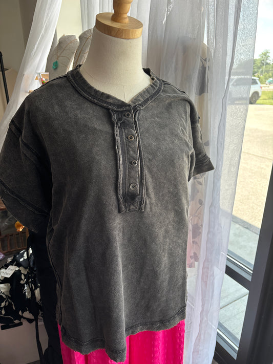 Acid wash T-shirt