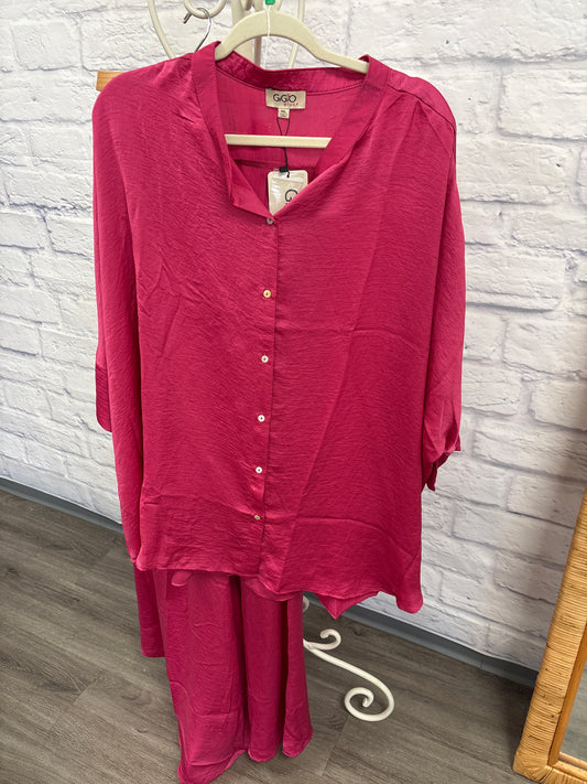 Fuschia blouse