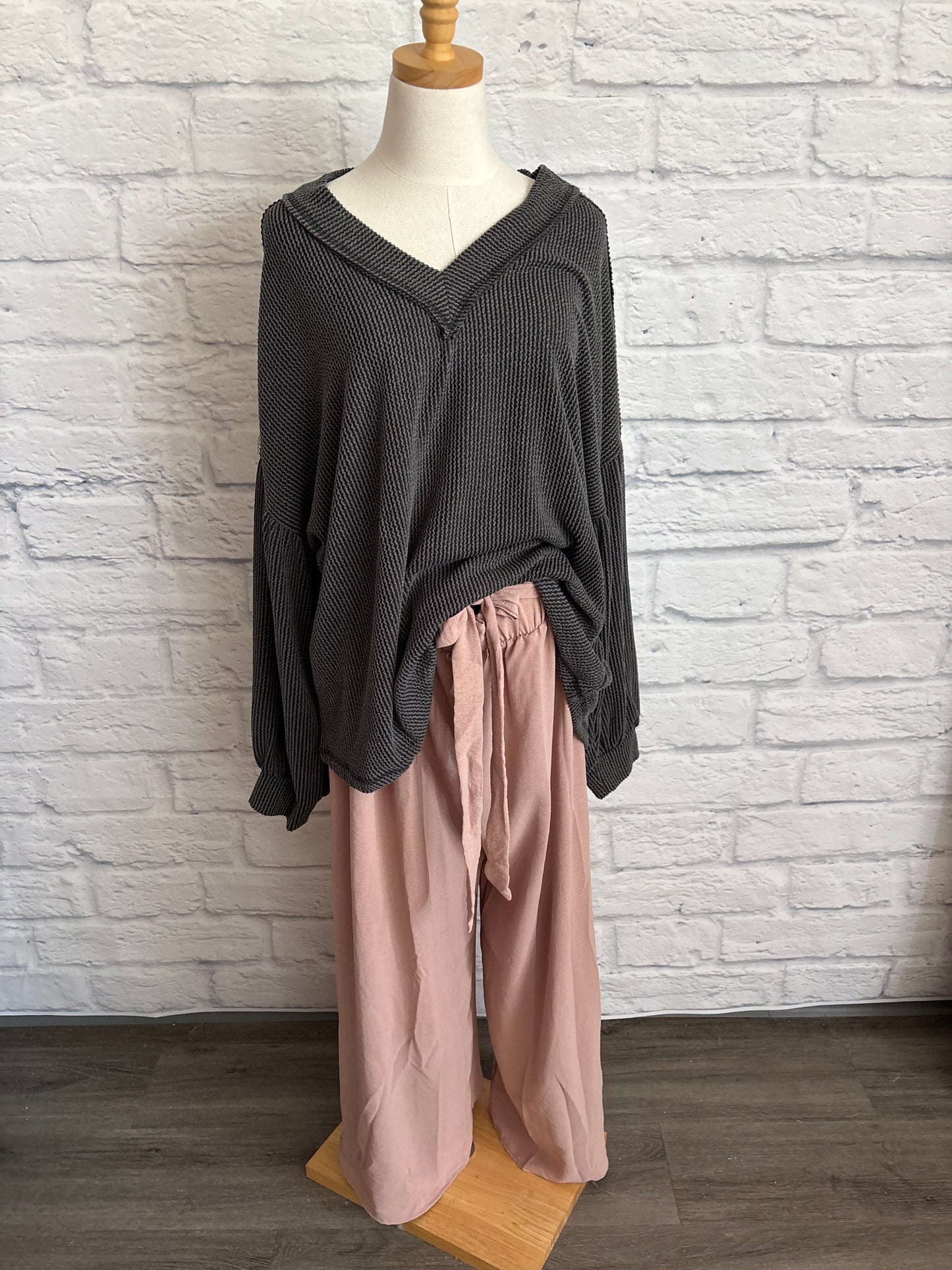 Gathered waist pant