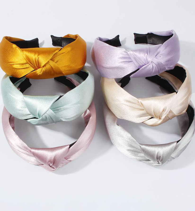 Satin Top Knot Headband