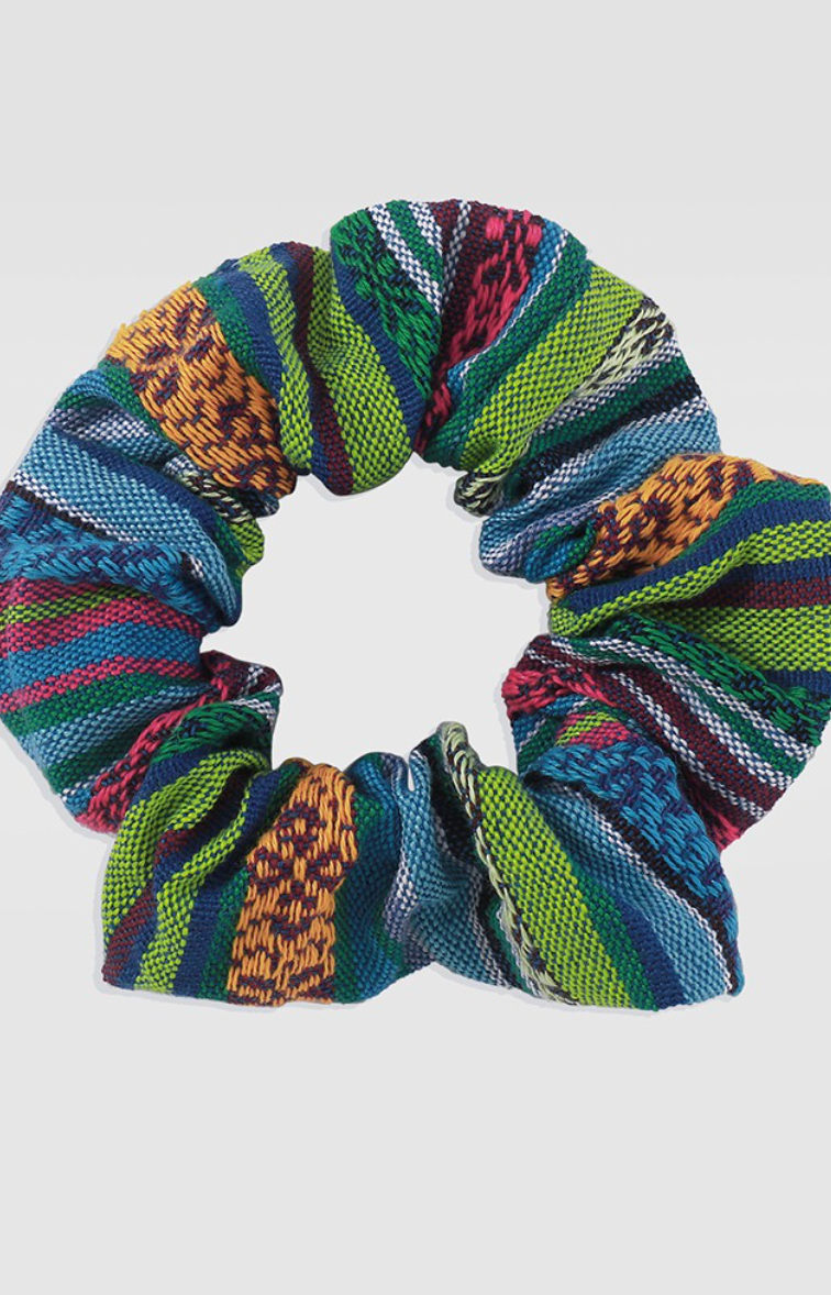 Knitting Ethnic Pattern Scrunchies Hair Tie