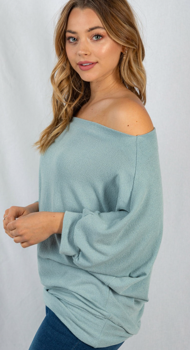 Three Quarter Sleeve off the shoulder top