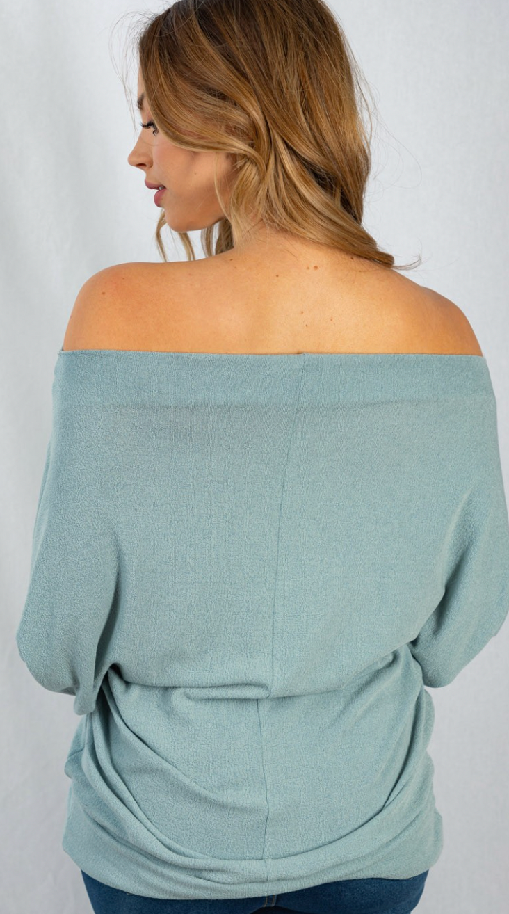 Three Quarter Sleeve off the shoulder top