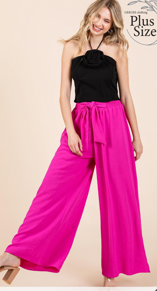 Fuchsia Palazzo Pants