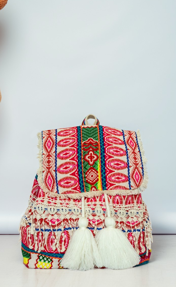 Stella Handwoven Backpack