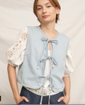 BRISTOL TIE DENIM VEST