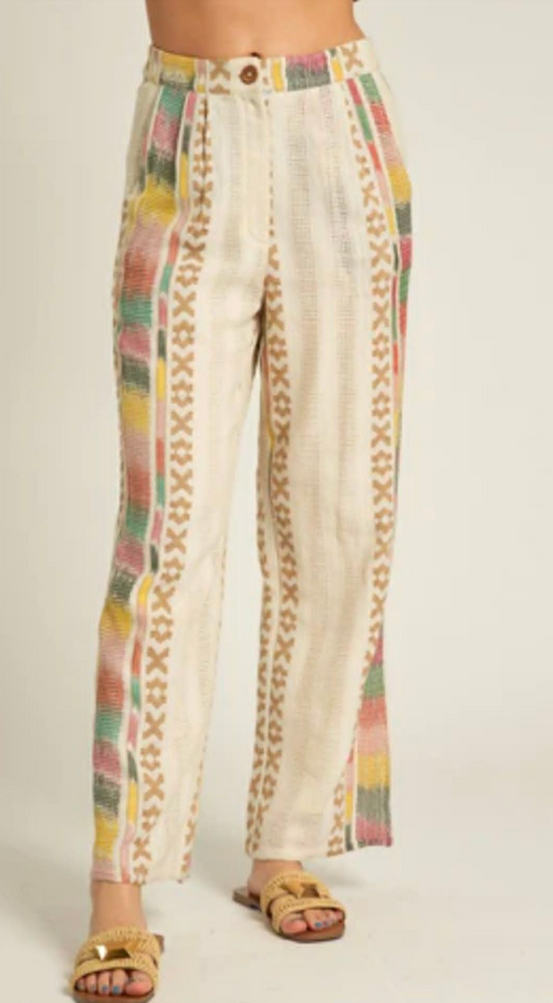 Boho Embroidered Pants