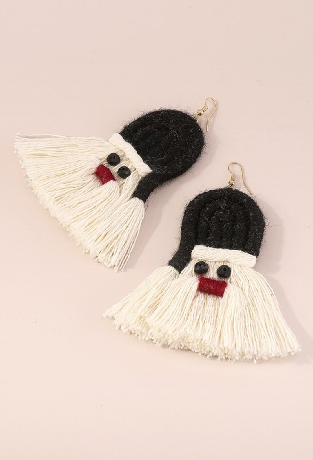 Braided Santa Clause Earrings