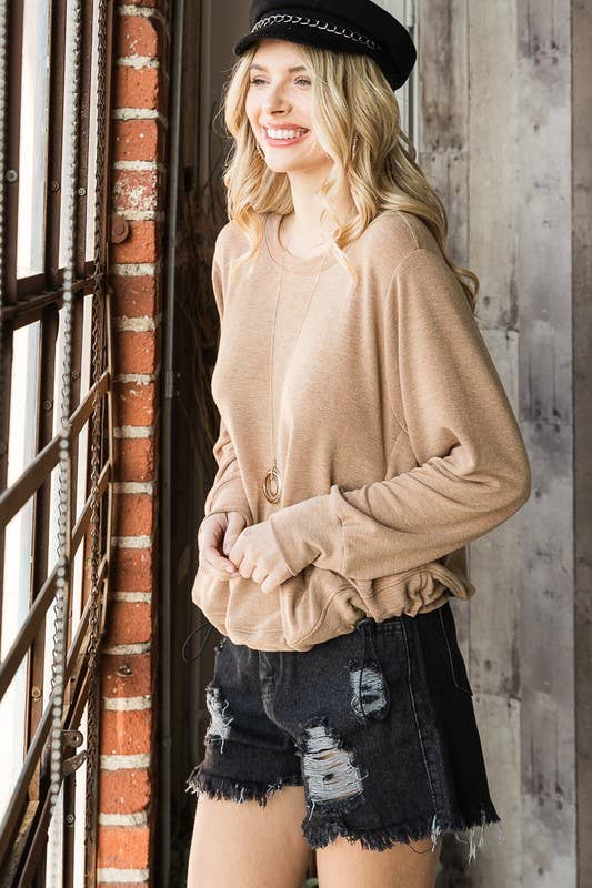 ETK-8701 Solid French Terry Top