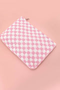 TRAVEL GINGHAM CHECKER MAKEUP COSMETIC POUCH BAG | 40P528