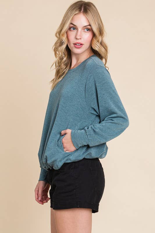 ETK-8701 Solid French Terry Top