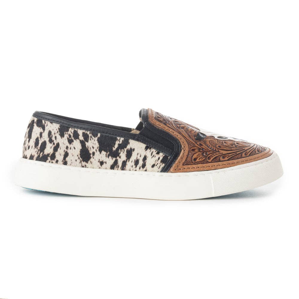 Western Hand-Tooled Sneakers