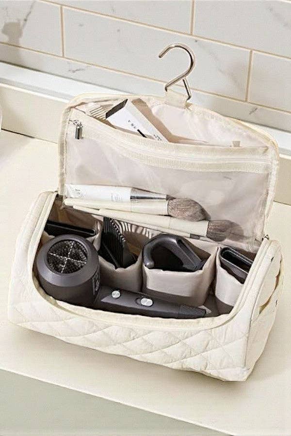 Foster Blue Floral Cosmetic Case