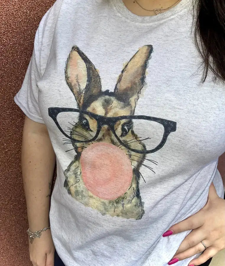 Bunny with Bubble Gum & Glasses