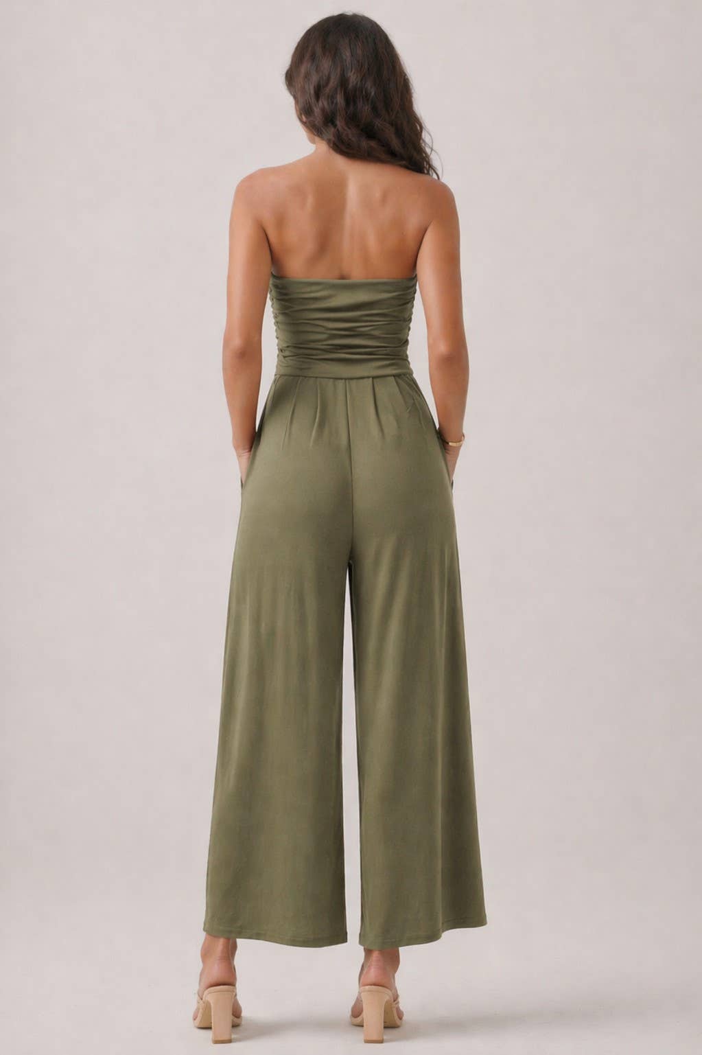 TUBE TOP PALAZZO ROMPER