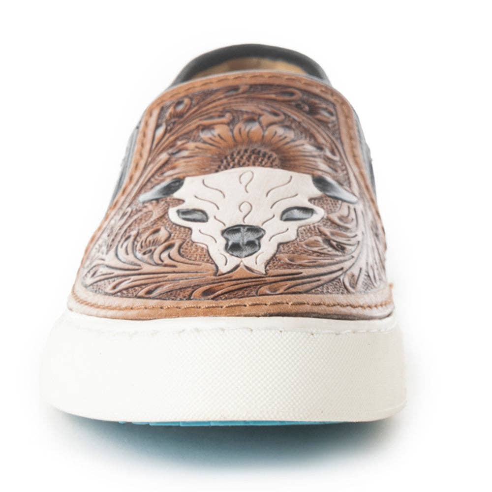Western Hand-Tooled Sneakers