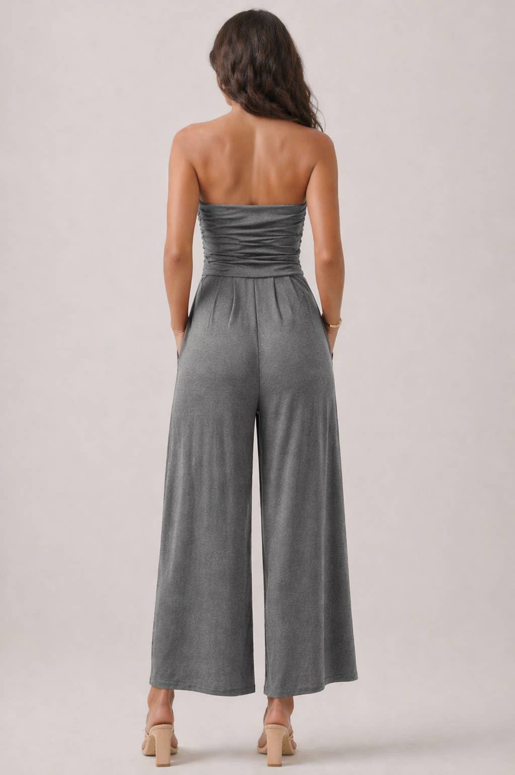 TUBE TOP PALAZZO ROMPER