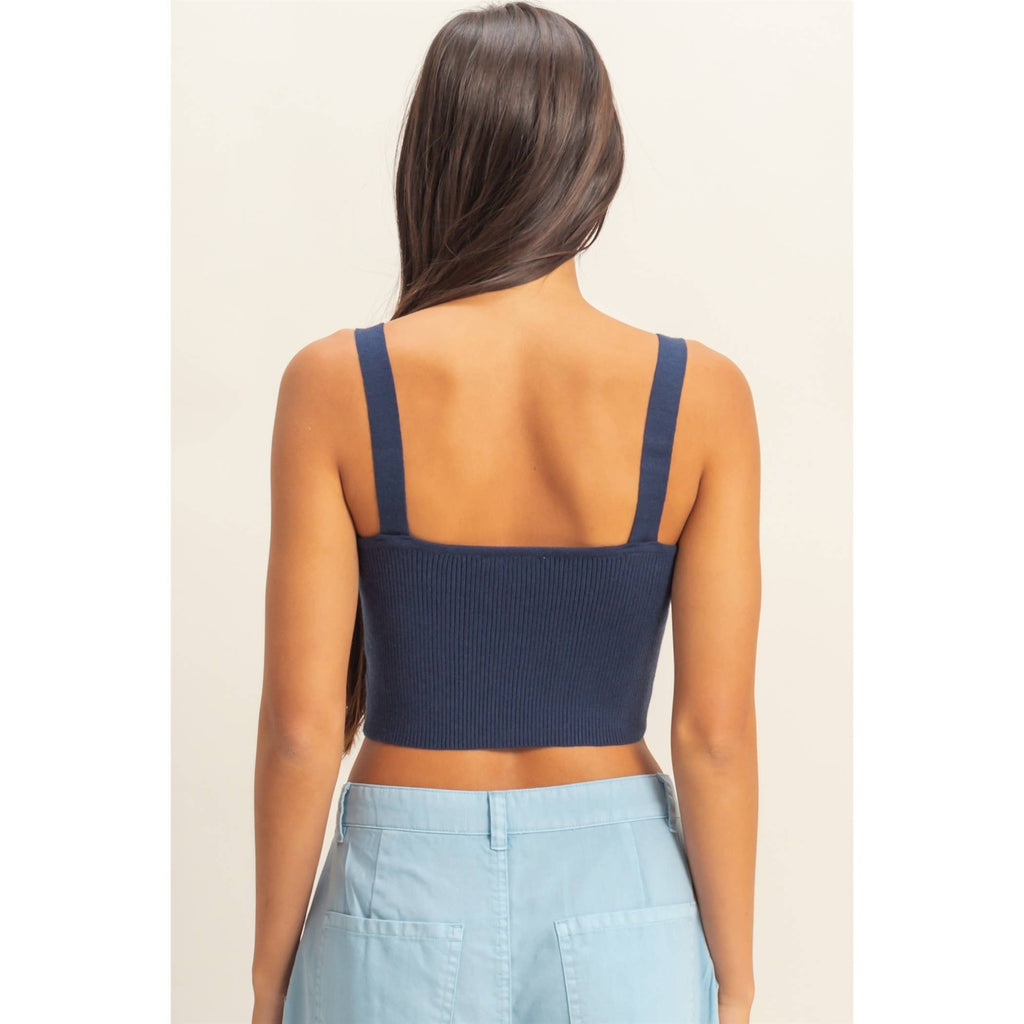 Ribbed Cropped Tank Top