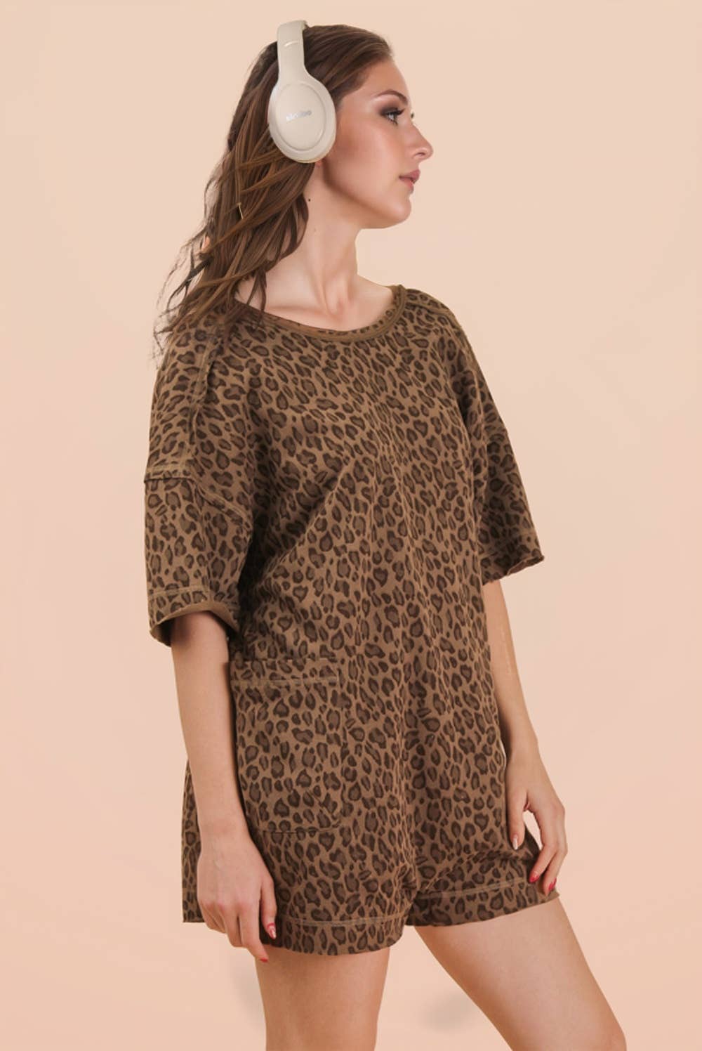 Leopard Print Romper