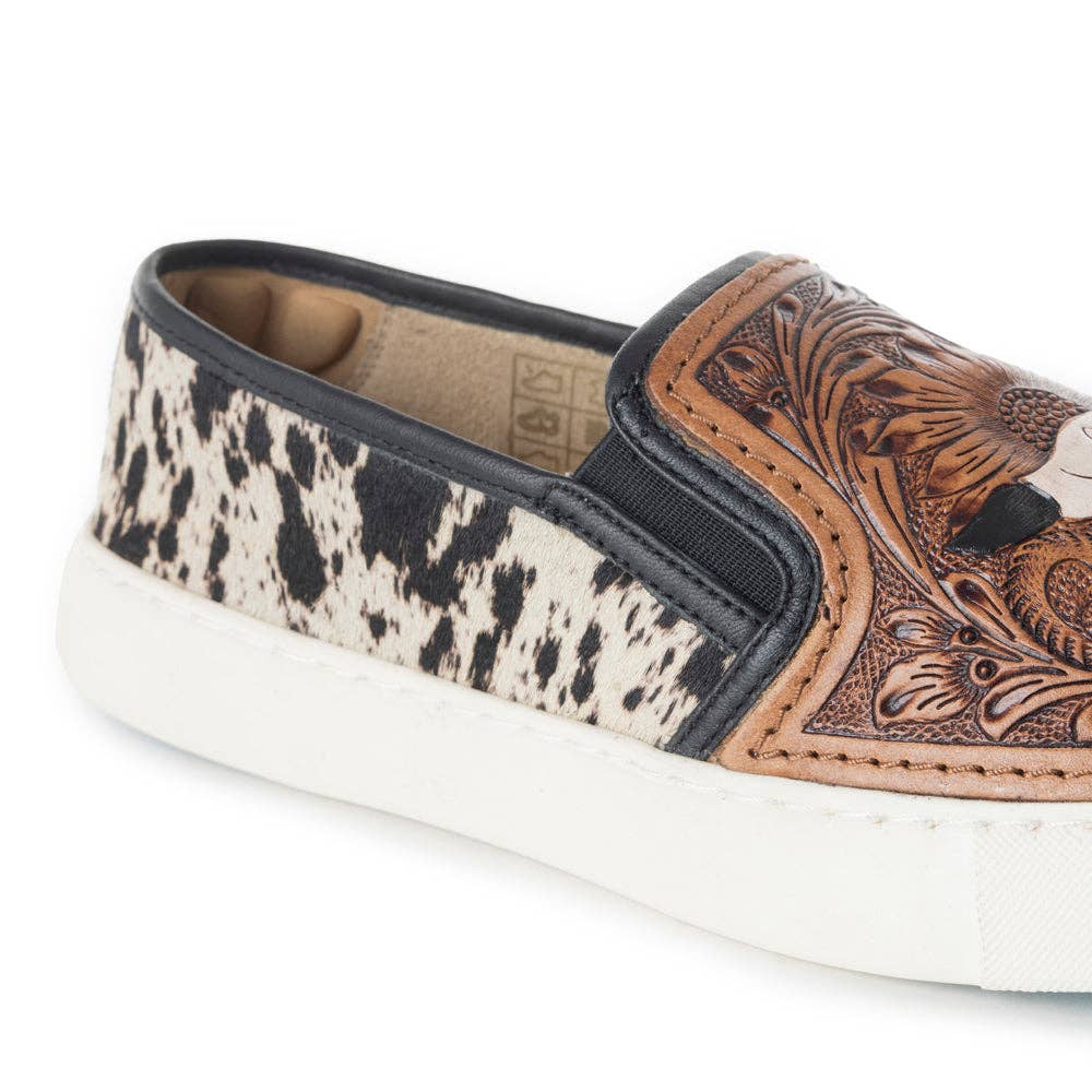Western Hand-Tooled Sneakers