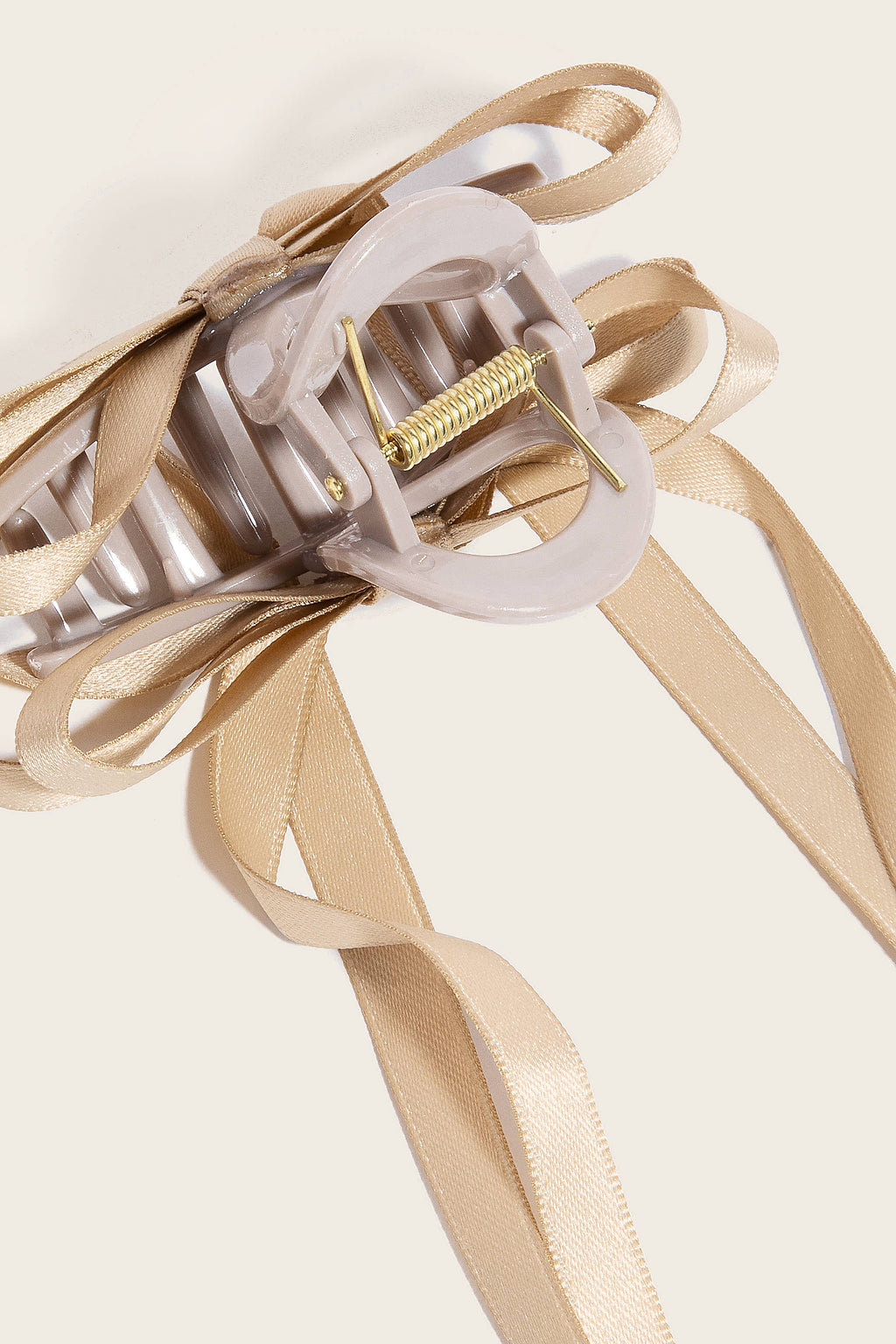 3Pc Long Ribbon Bow Hair Claw Set